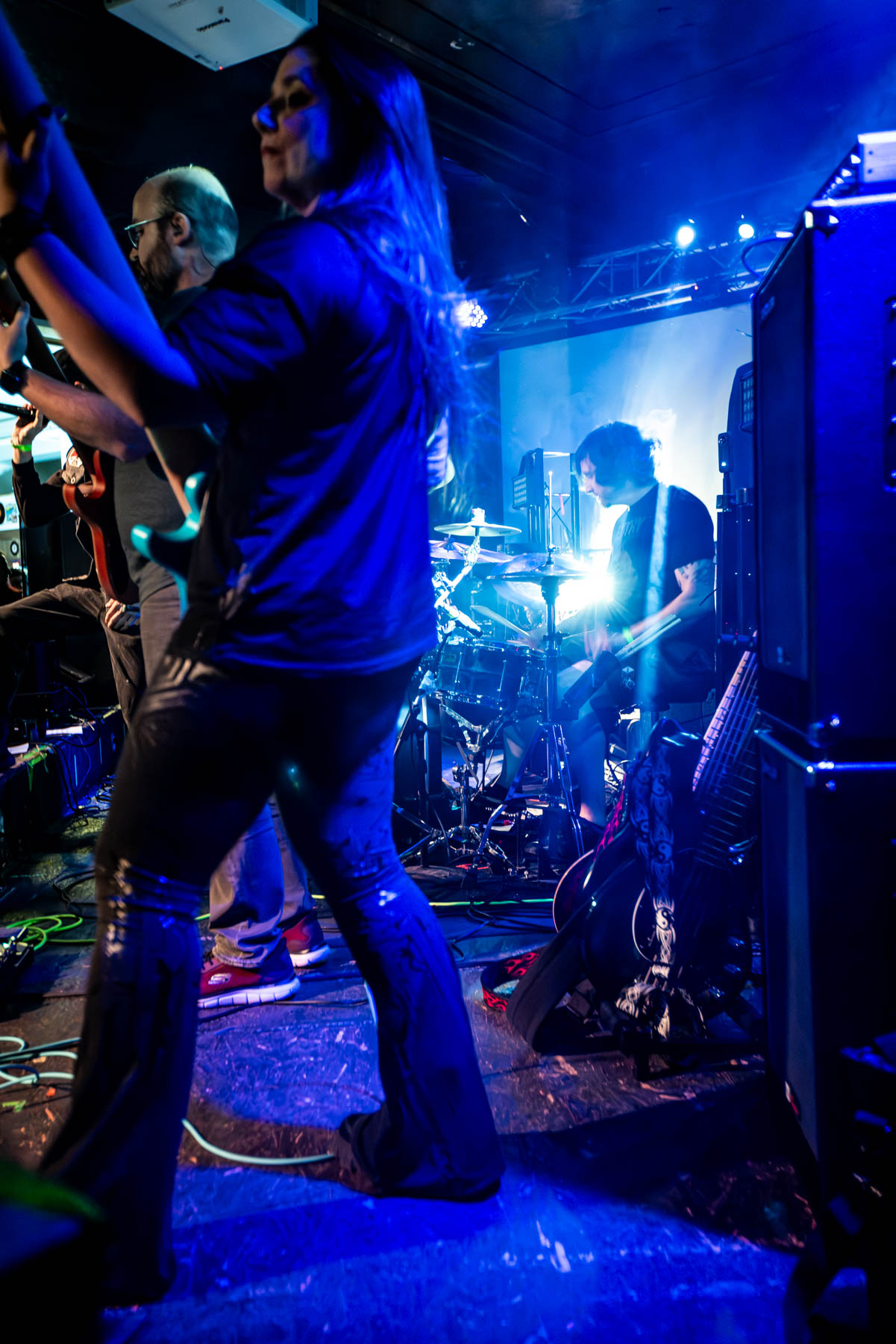 Infected Rain performs on stage under dramatic concert lighting at Montage Music Hall in Rochester, New York, on Wednesday, May 20, 2026.