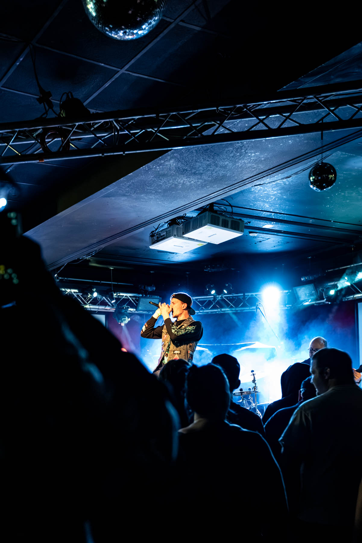 Infected Rain performs on stage under dramatic concert lighting at Montage Music Hall in Rochester, New York, on Wednesday, May 20, 2026.